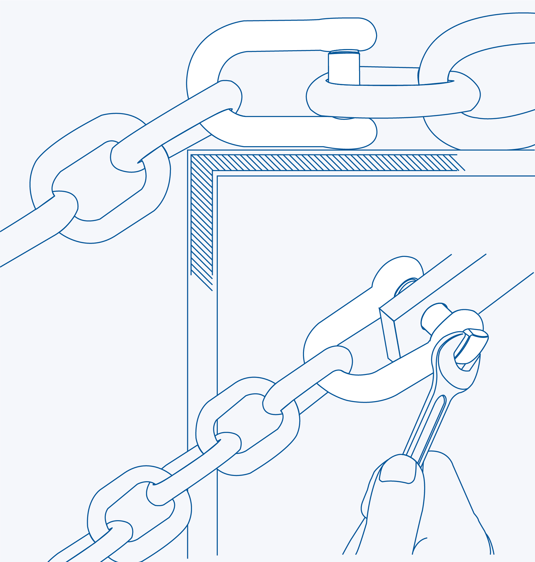 SF360B Trawling D- shackle - 316