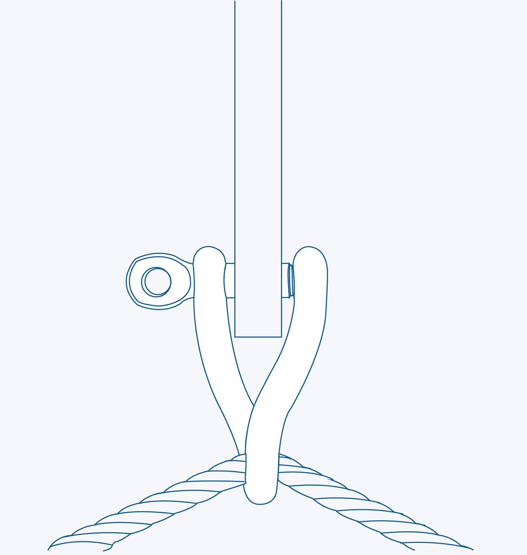 S380LK Twist shackle with locking pin