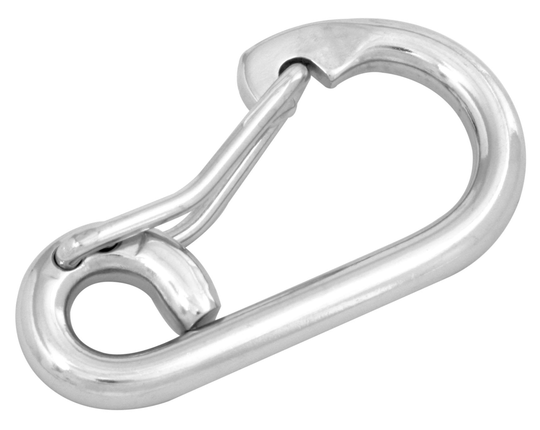 SF24301B Spring Snaps (circular hook, angled latch with eye end) - 316